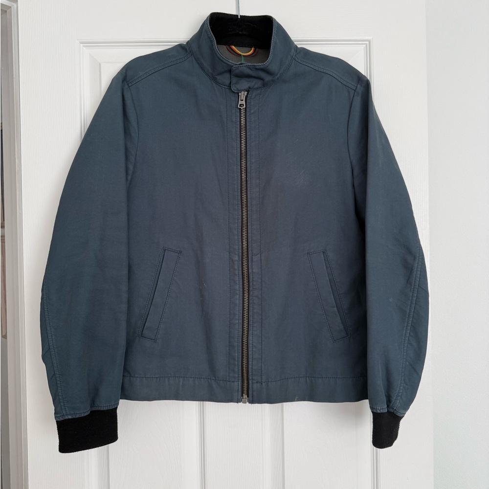 United Colors of Benetton Men’s Full Zip Mockneck Cotton Jacket